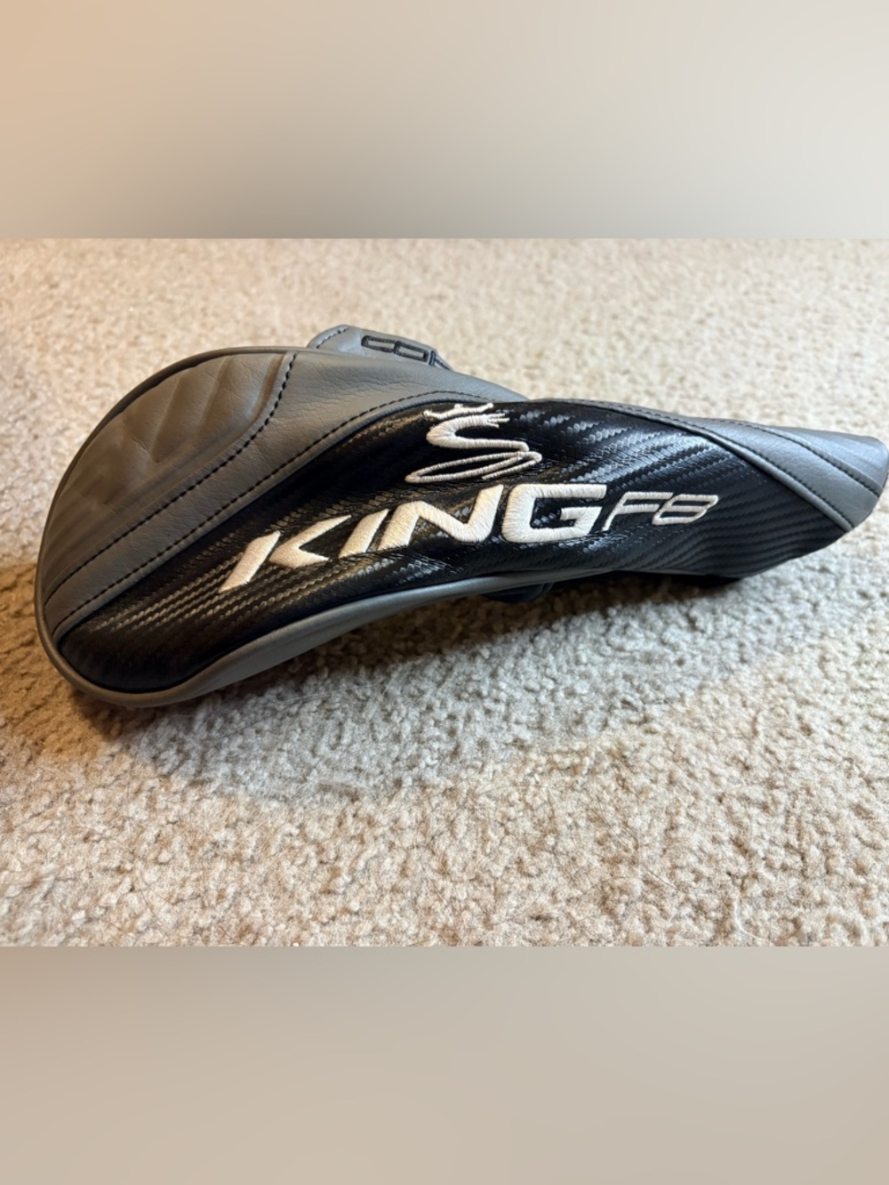 KING F8 Golf Driver Headcover in Black and Gray
